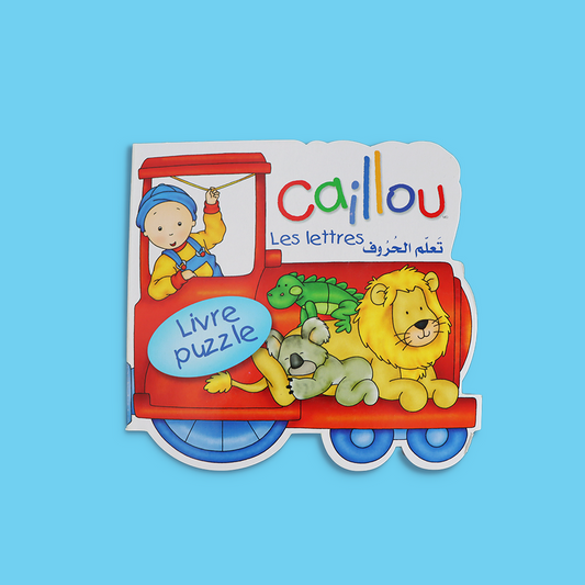 L308 - Caillou les lettres تعلم الحروف Livre puzzle