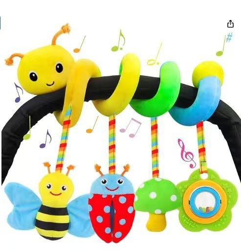 B027 - Crib spiral hanging soft baby toy