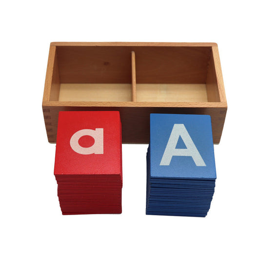 Mo006 - Montessori Uppercase and Lowercase sandpaper letters