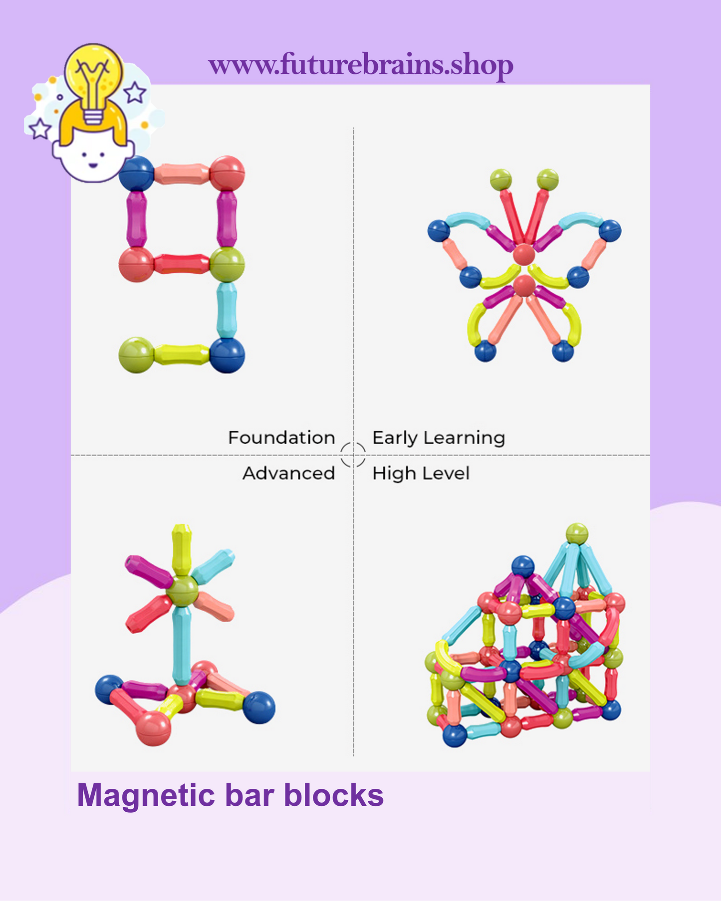 Magnetic bar blocks
