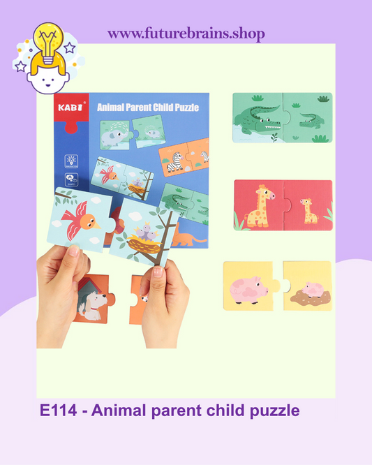 E114 - Animal parent child puzzle