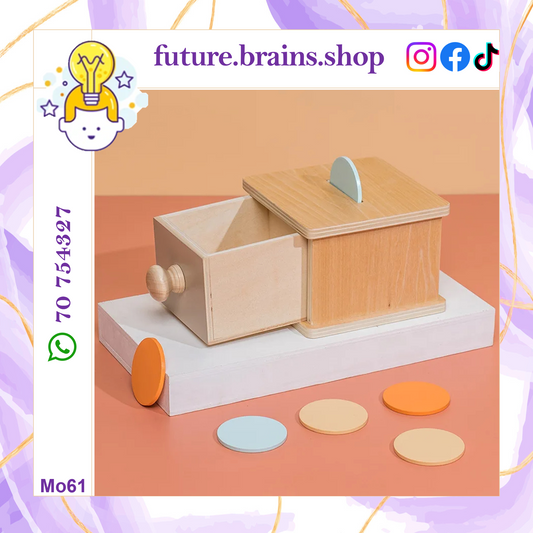 Mo061 - Montessori Coin Object Permanence Box