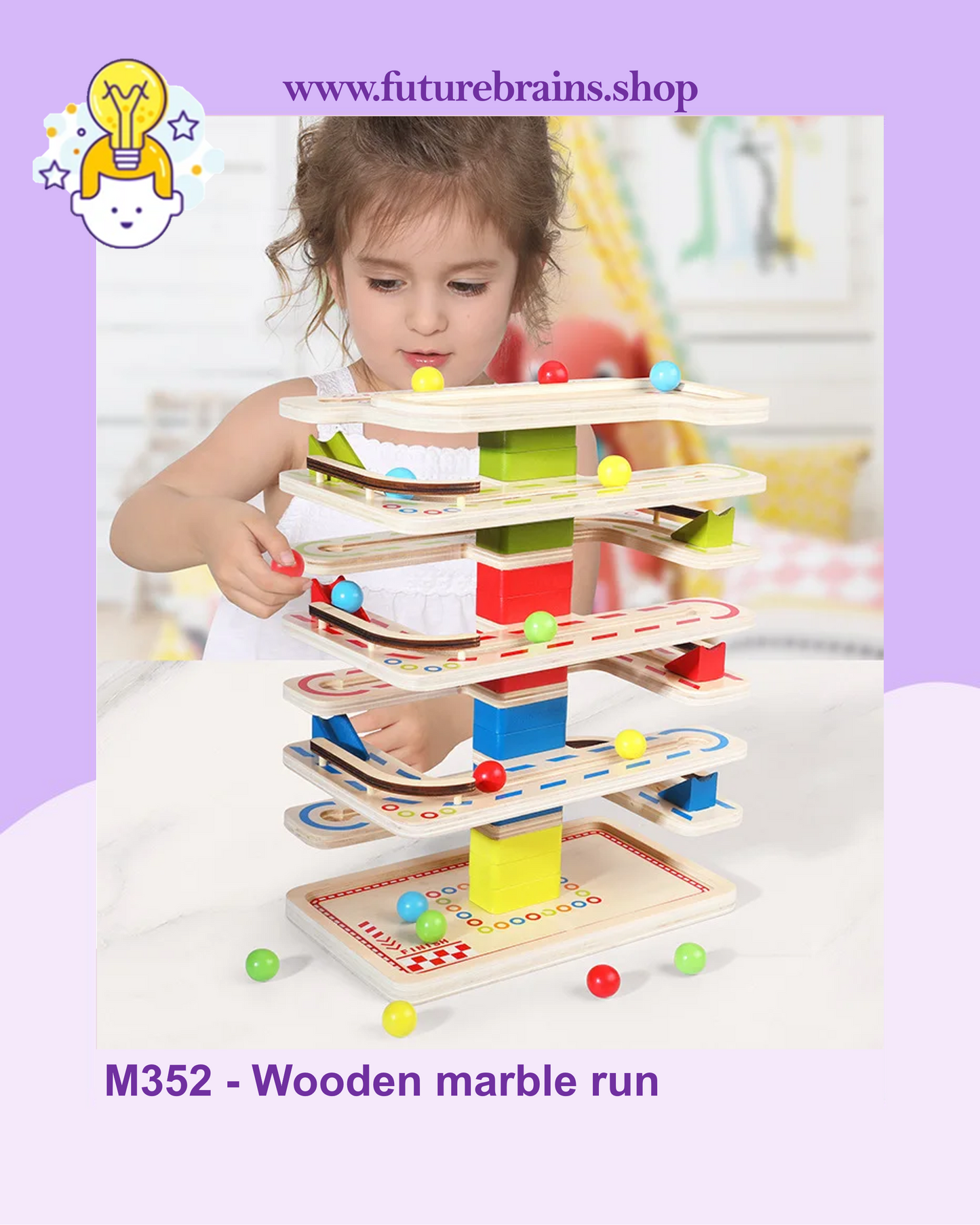 M352 - Wooden marble run