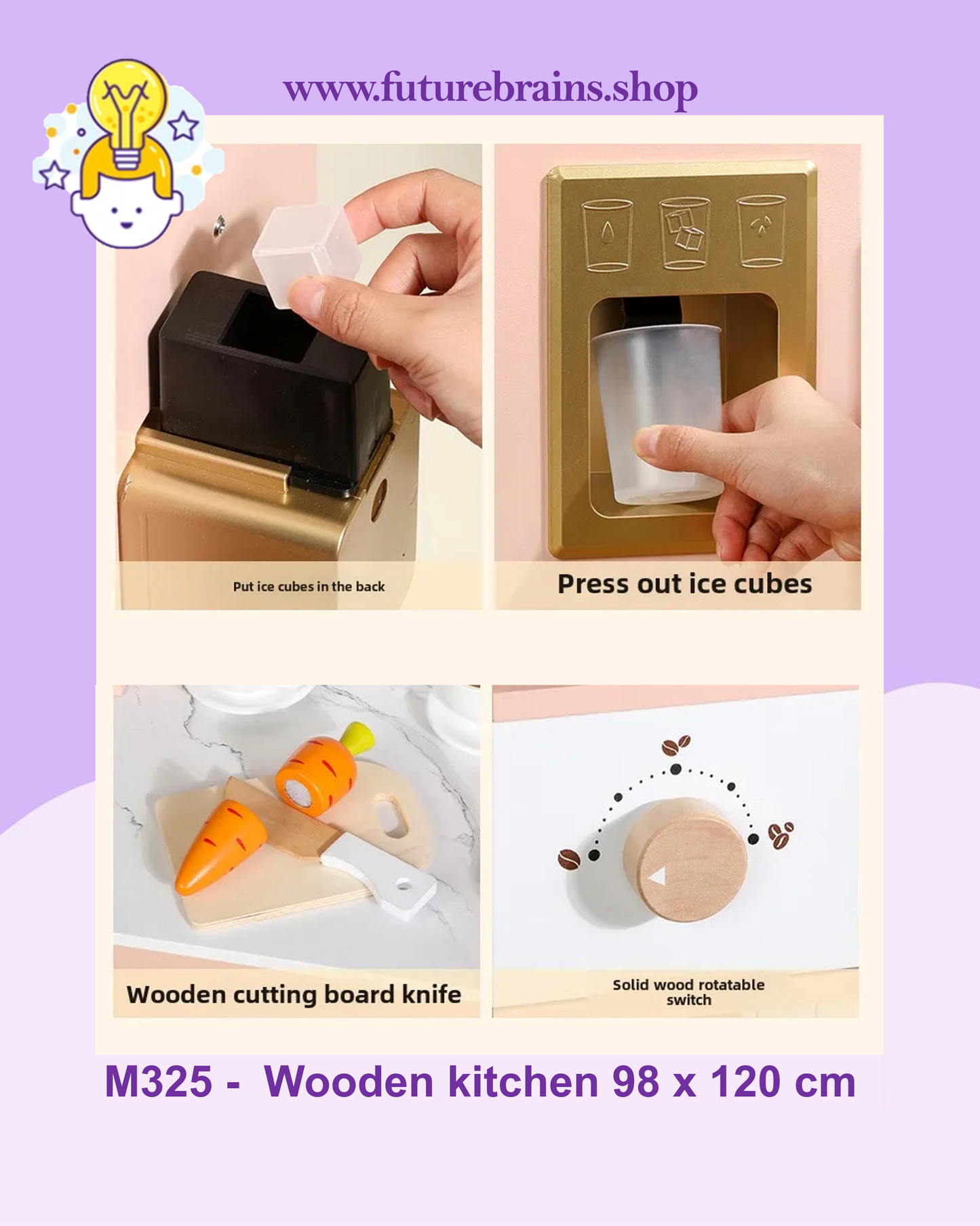 M325 -  Wooden kitchen 98 x 120 cm (FREE DELIVERY)