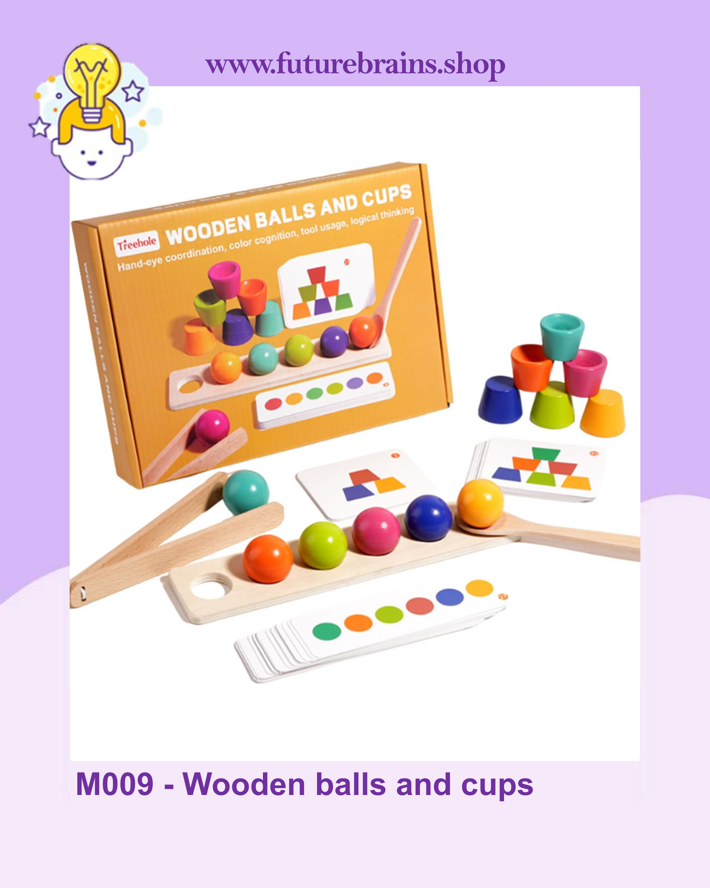 M009 - Wooden balls and cups