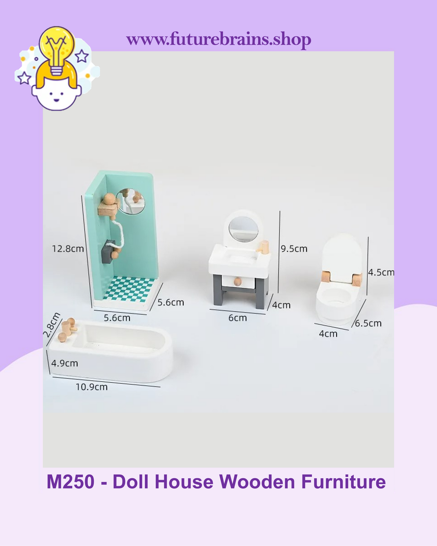 M250 - Doll House Wooden Furniture Set