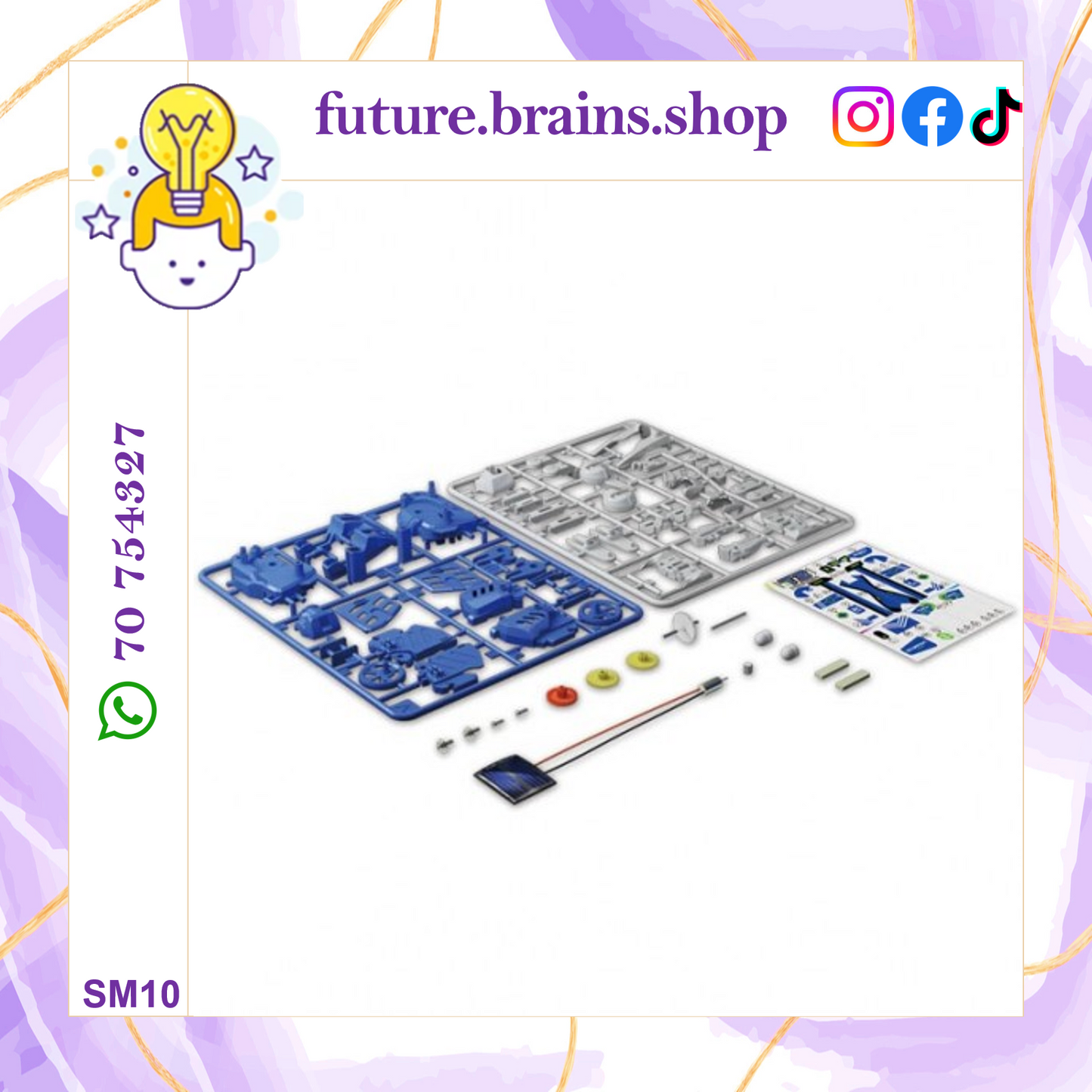 SM10 - 3 in 1 educational kit solar robot