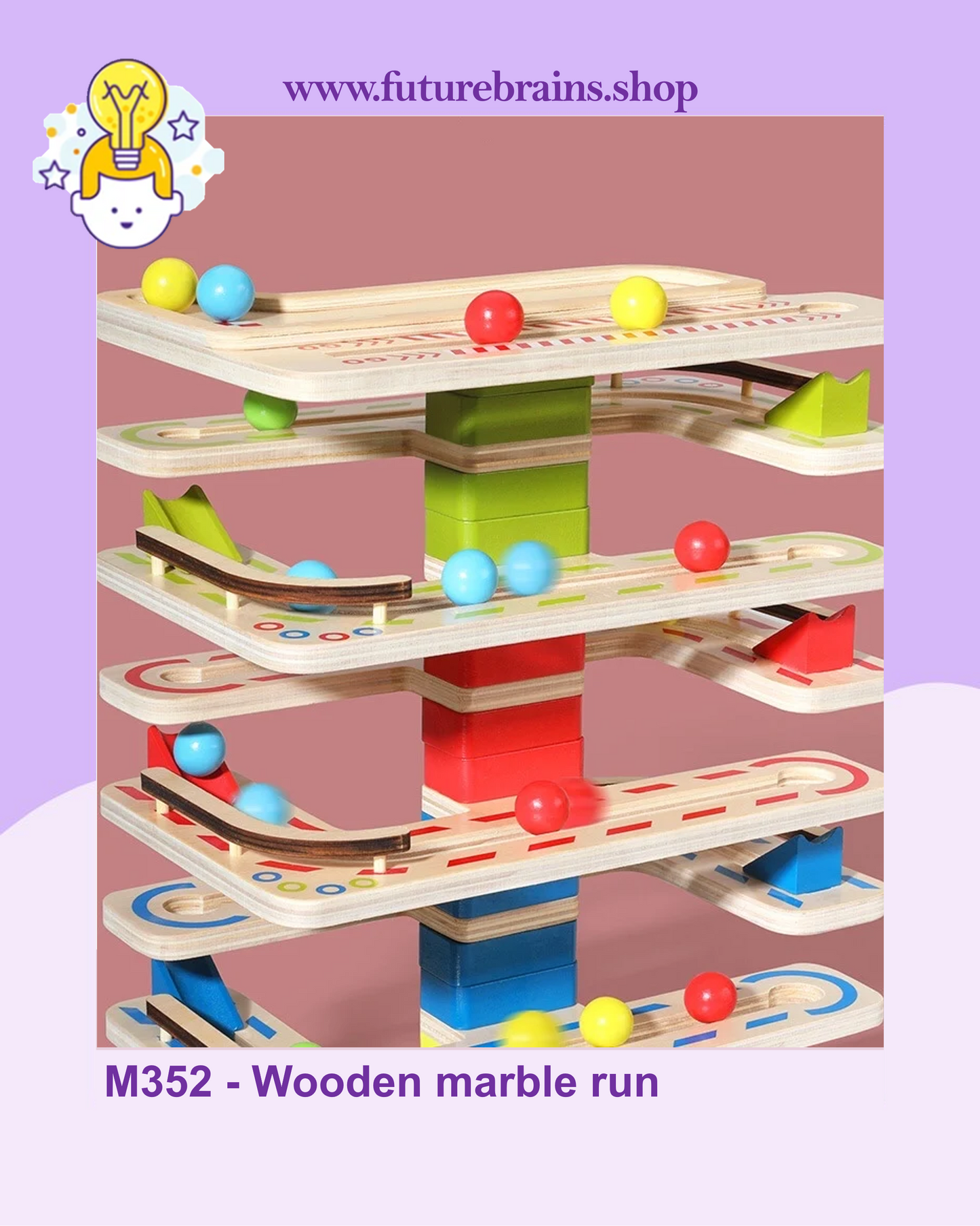 M352 - Wooden marble run