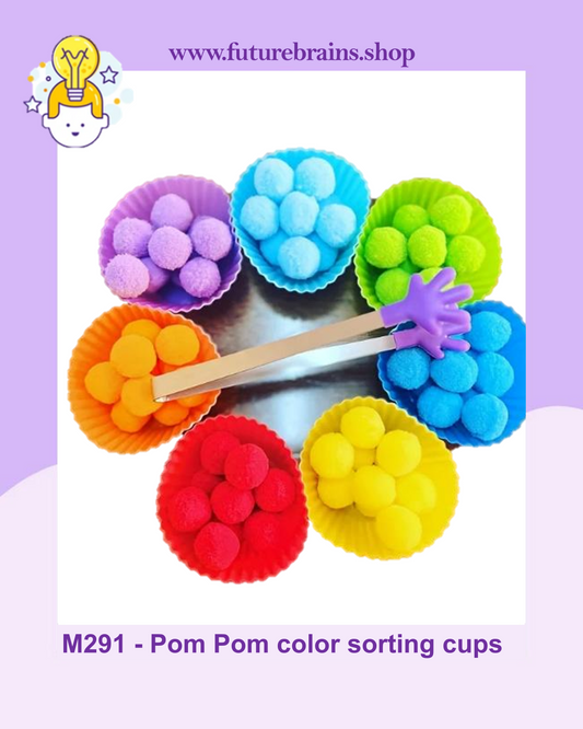 M291 - Pom Pom color sorting cups