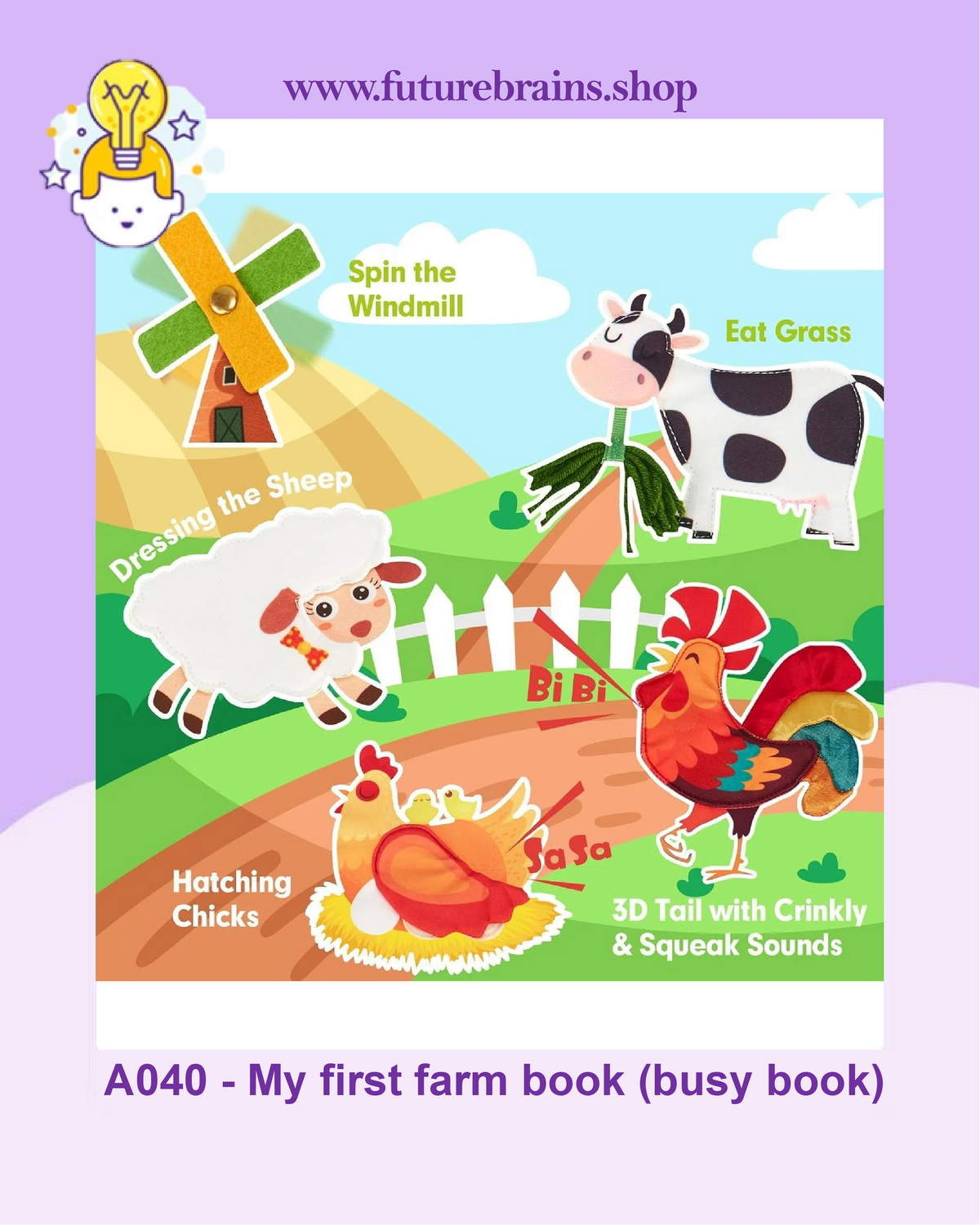 A040 - My first farm book (busy book)