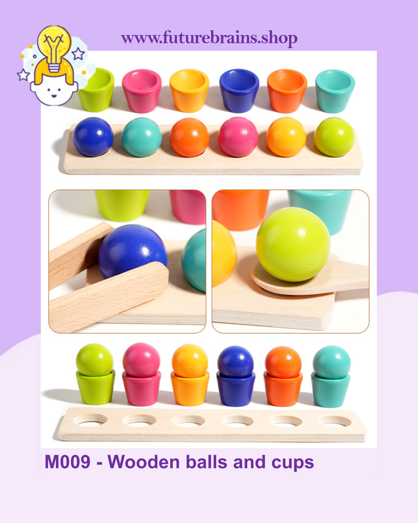 M009 - Wooden balls and cups