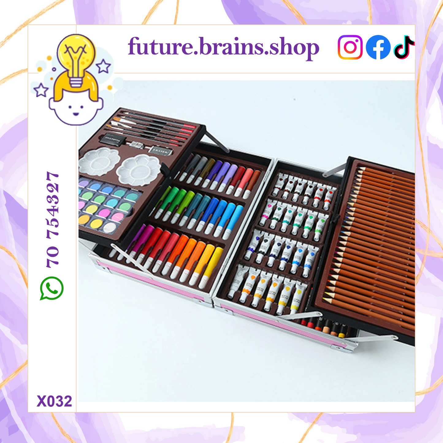 X032 - 145 pcs coloring kit