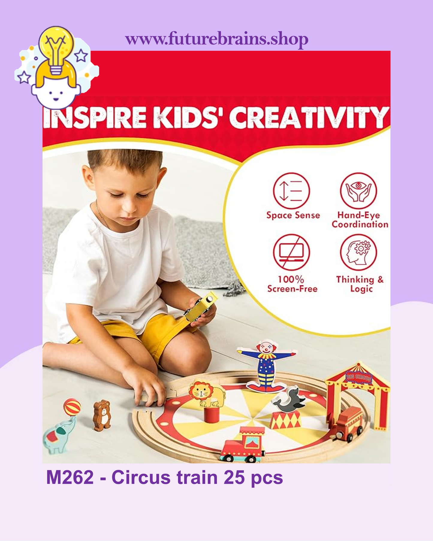 M262 - Circus train 25 pcs
