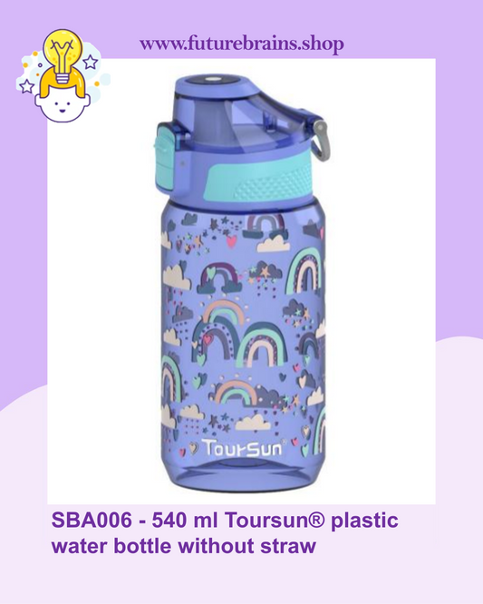 SBA006 - 540 ml Toursun® plastic water bottle without straw Rainbow design