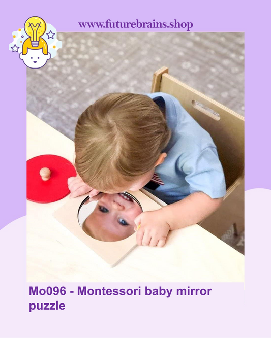 Mo096 - Montessori baby mirror puzzle