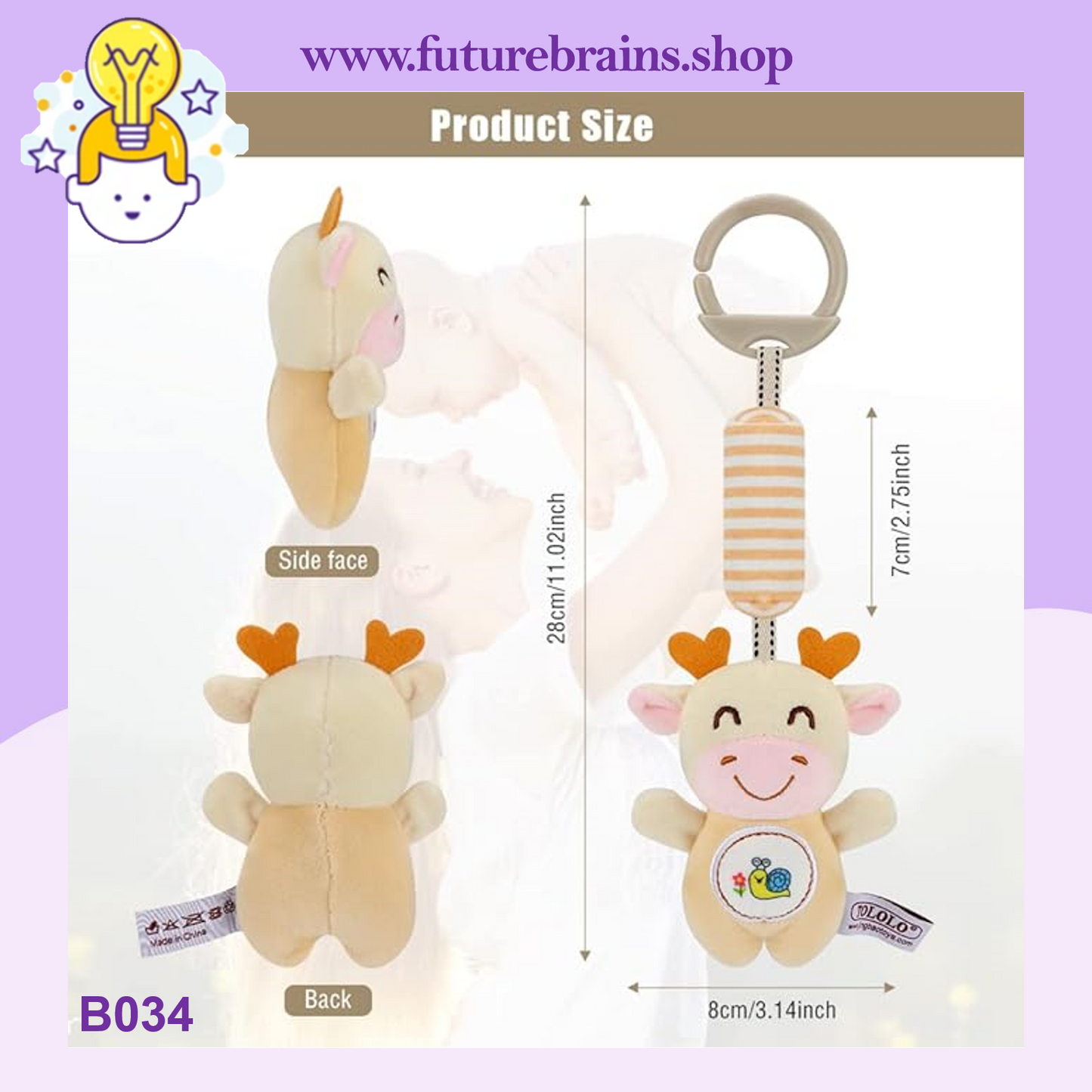 B034 - Baby stroller ringing pendant