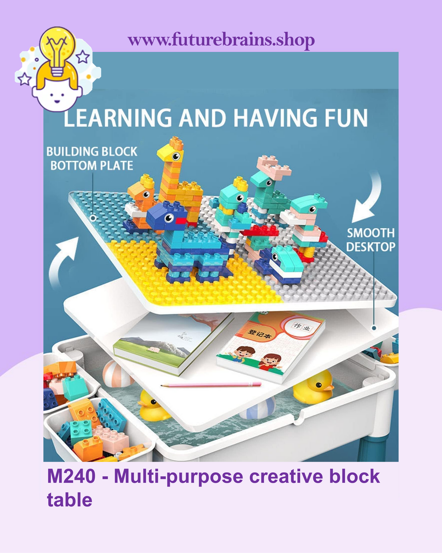 Multi-purpose creative block table (FREE DELIVERY)