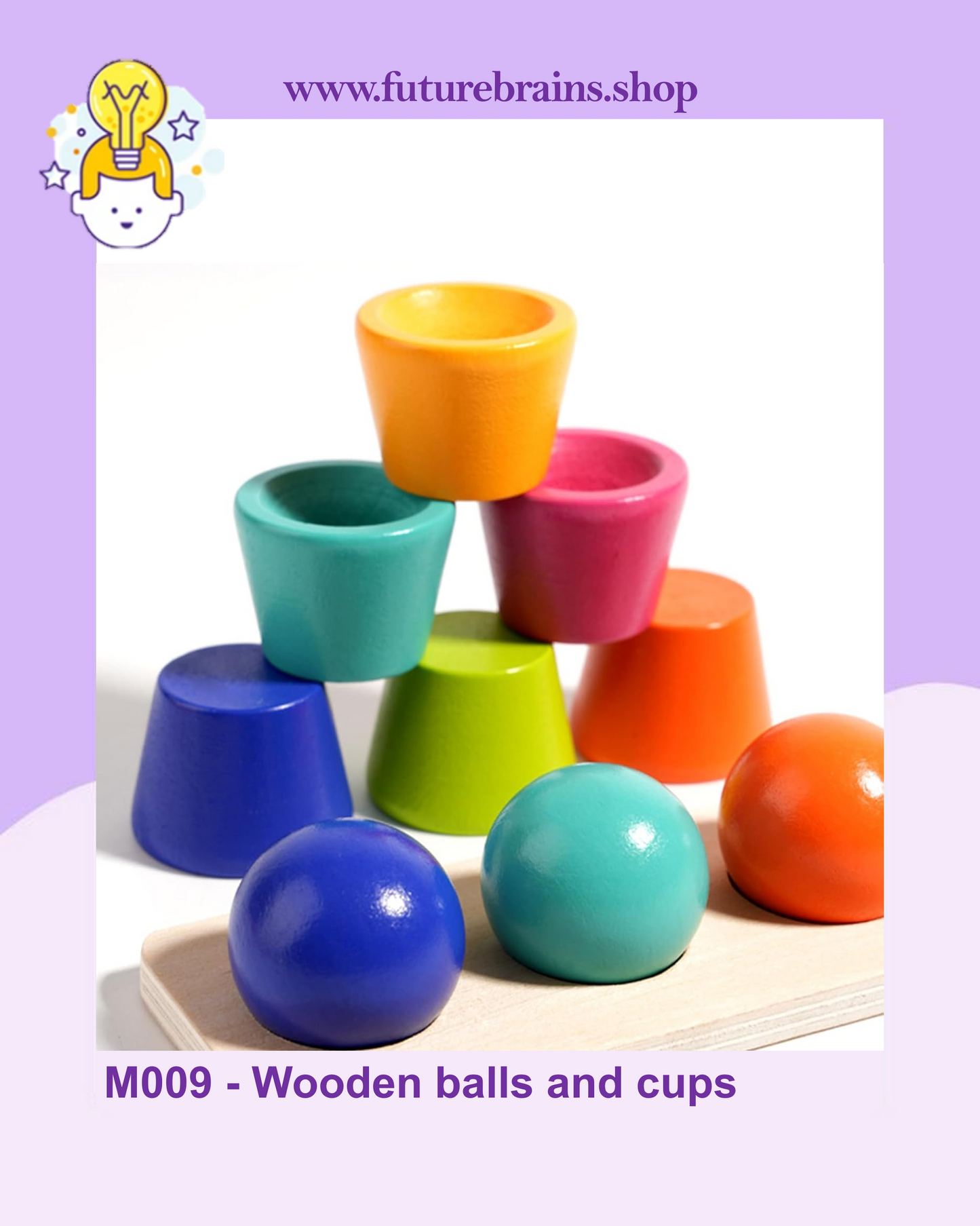 M009 - Wooden balls and cups