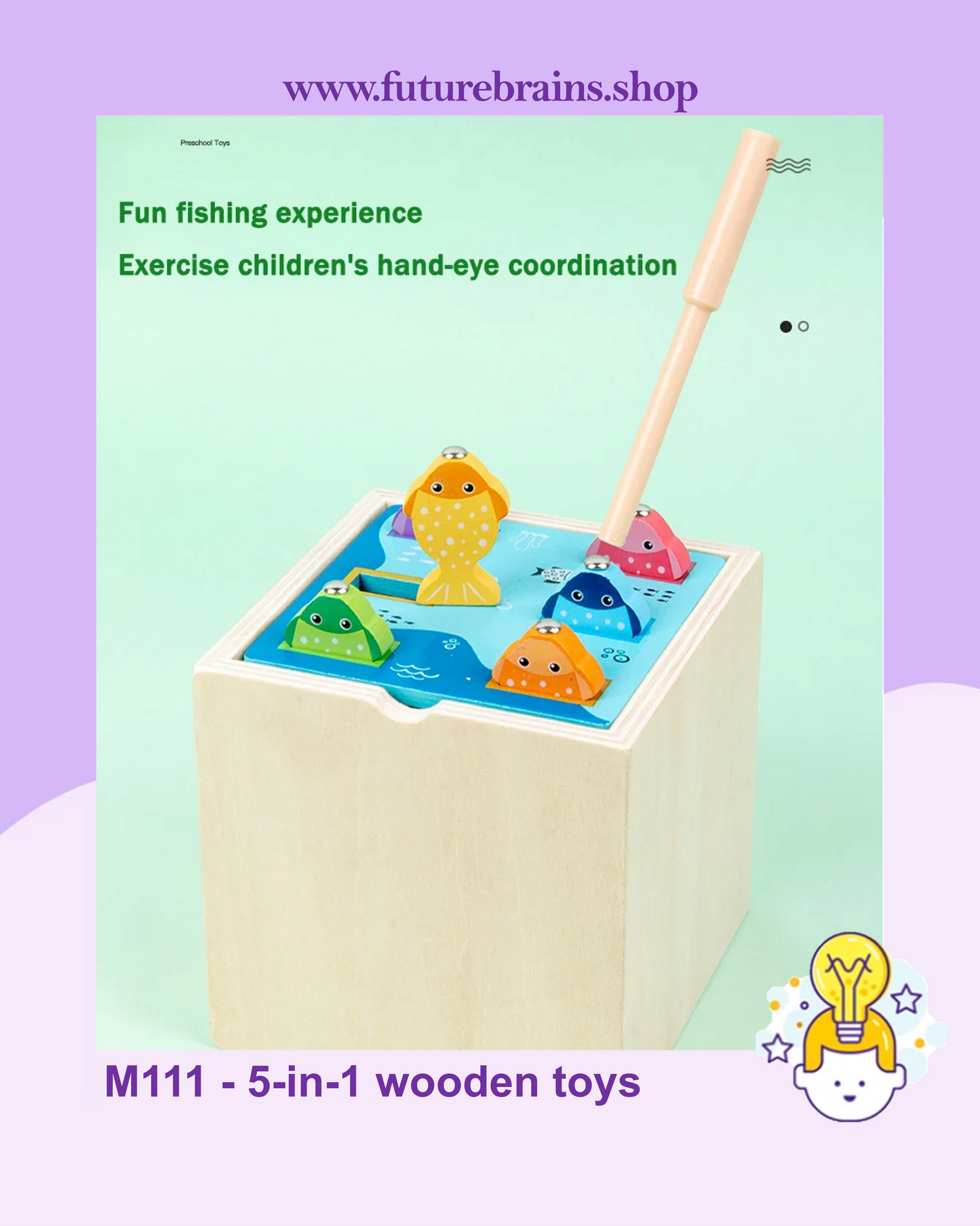 M111 - 5-in-1 wooden toys