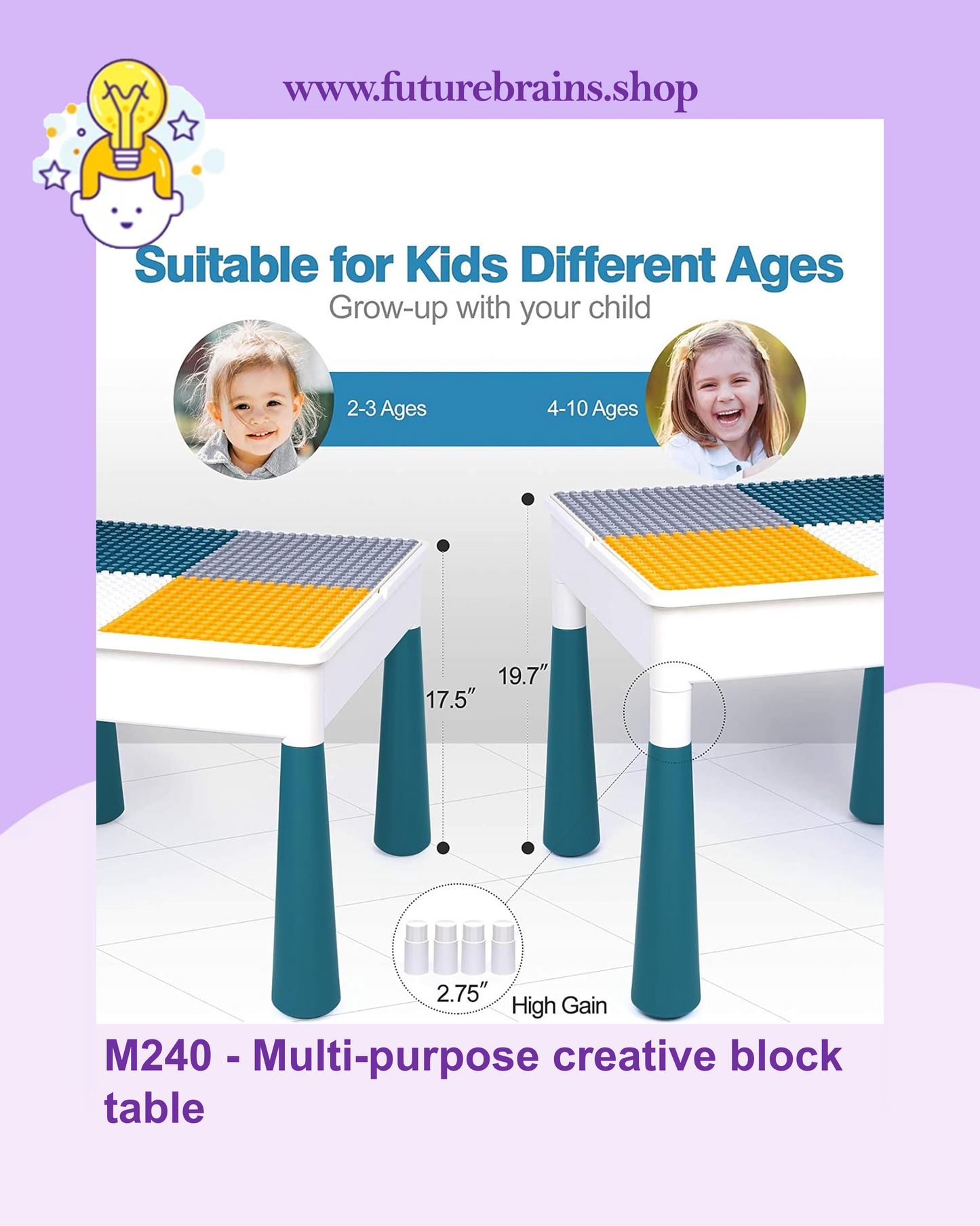 Multi-purpose creative block table (FREE DELIVERY)