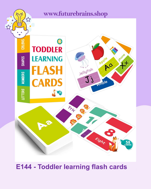 E144 - Toddler learning flash cards (yellow box)