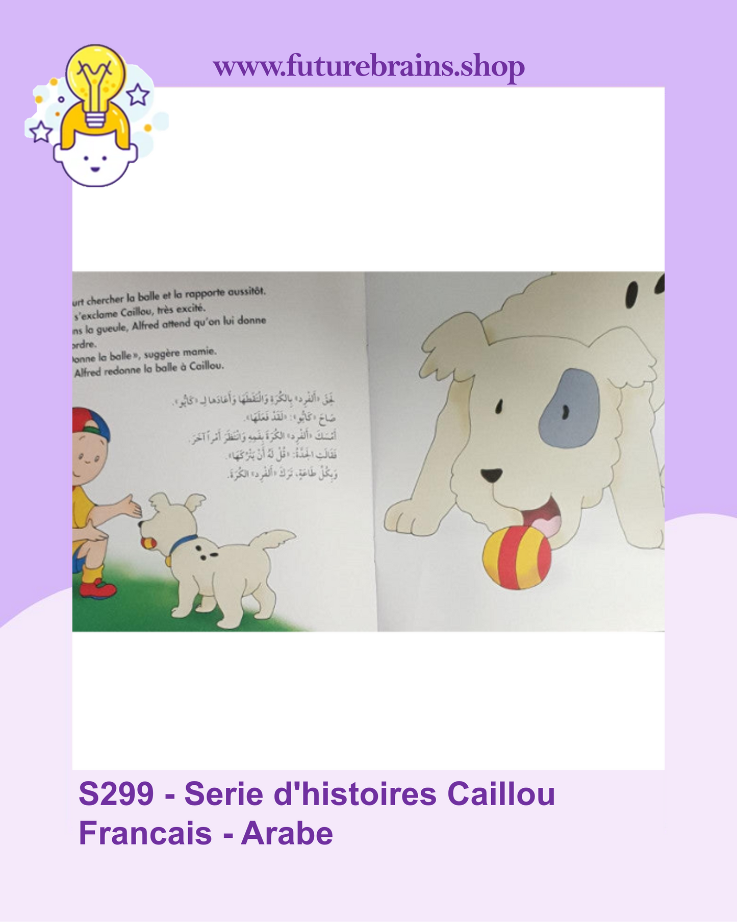 S299 - Serie d'histoires Caillou Francais - Arabe