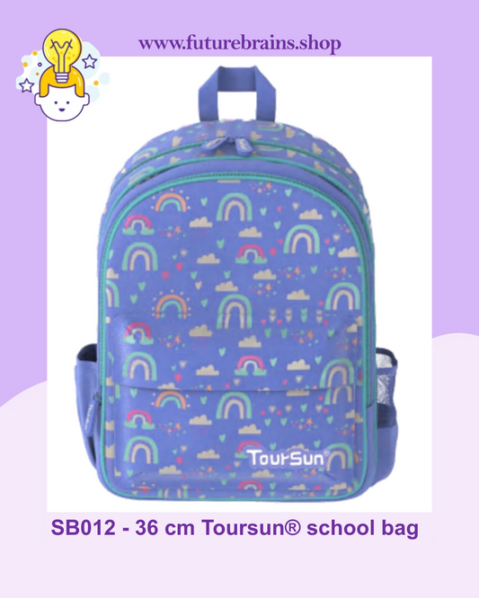 SB012 - 36 cm Toursun® school bag rainbow design