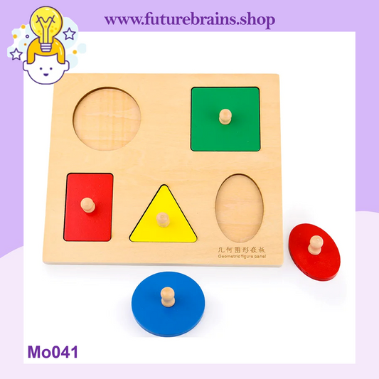 Mo041 - Montessori shapes sorting puzzle