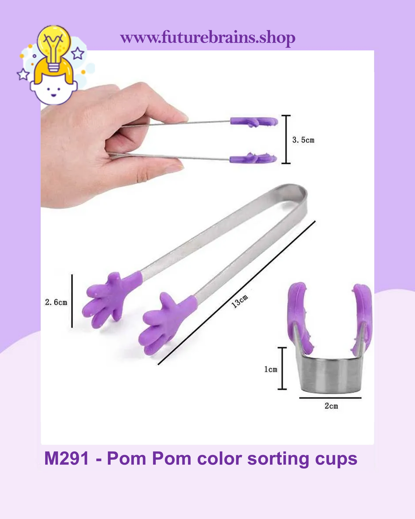 M291 - Pom Pom color sorting cups