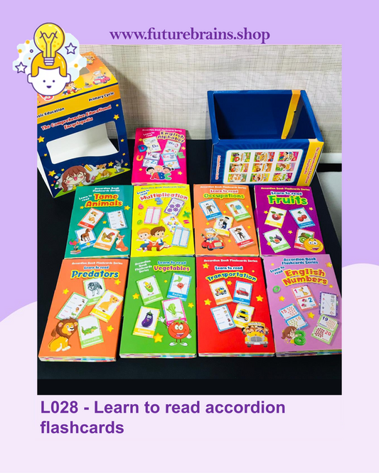 L028 - Learn to read accordion flashcards