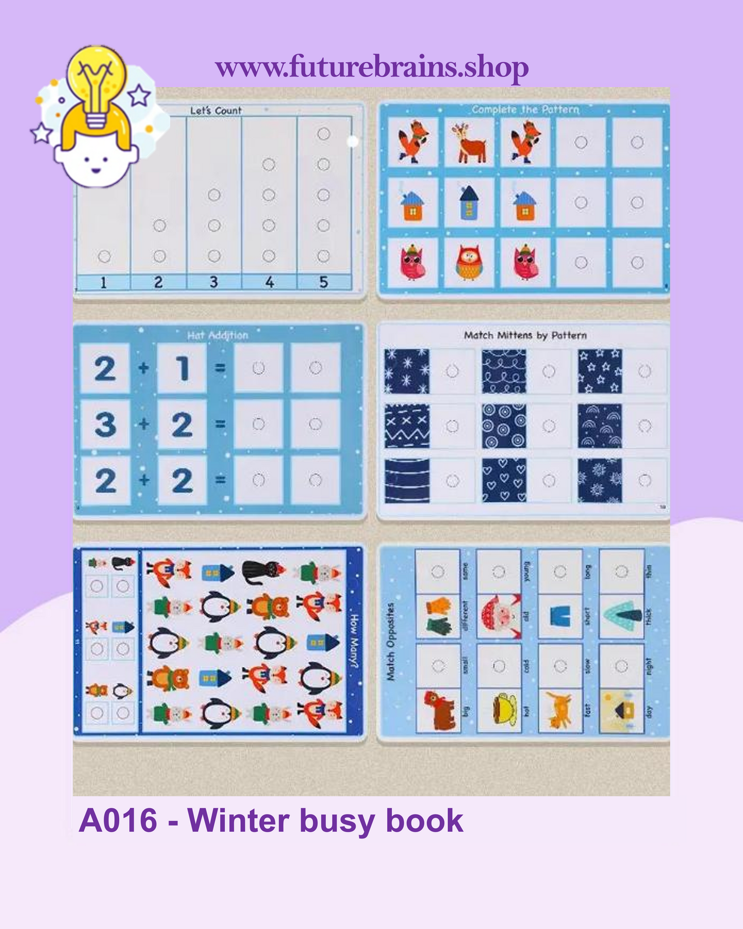 A016 - Winter busy book