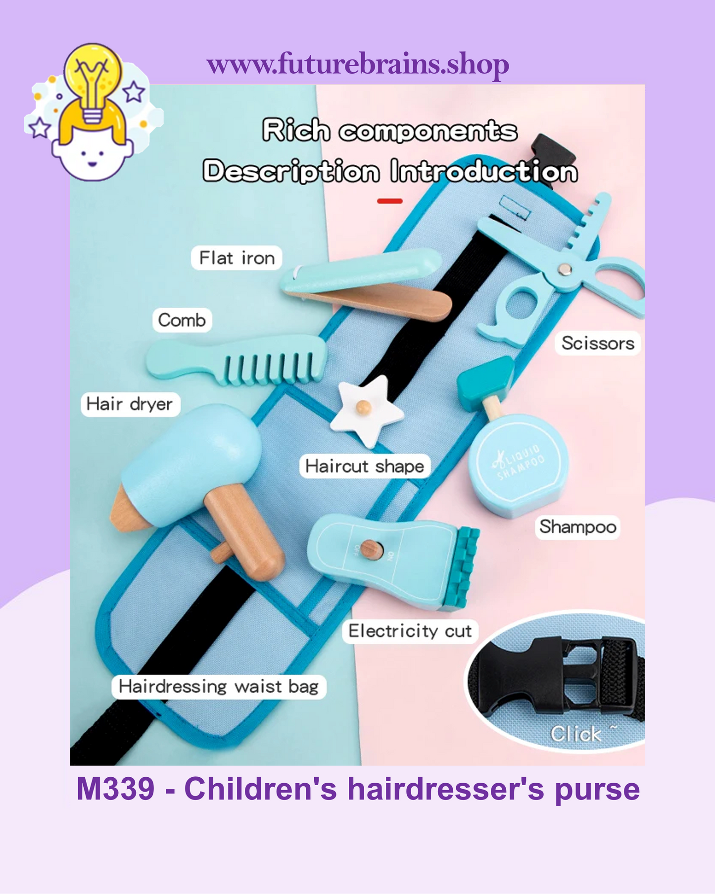 M339 - Children's hairdresser's purse