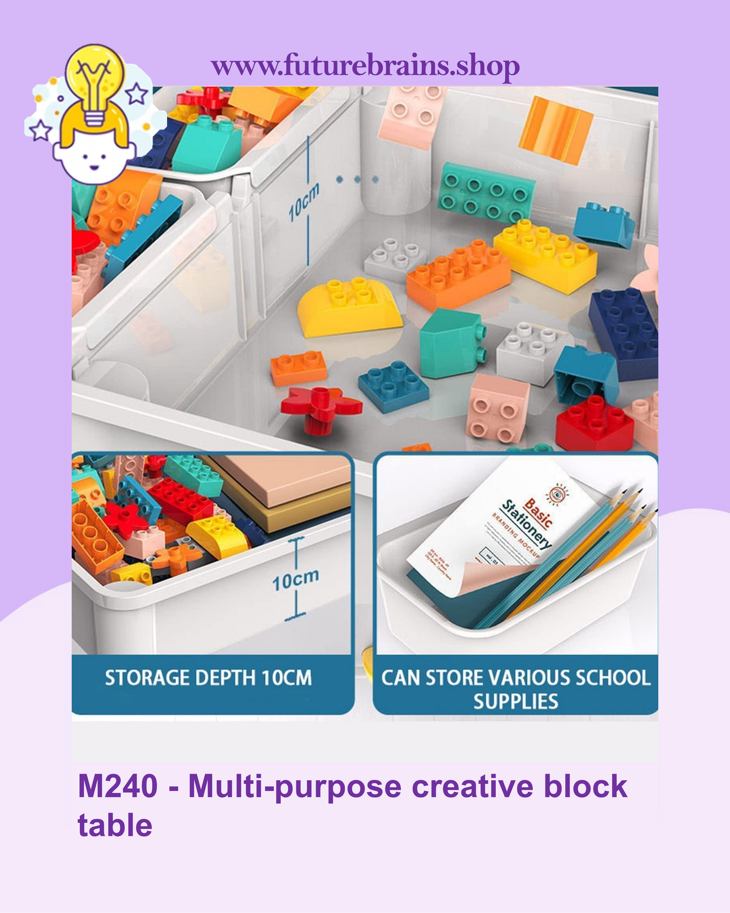 Multi-purpose creative block table (FREE DELIVERY)