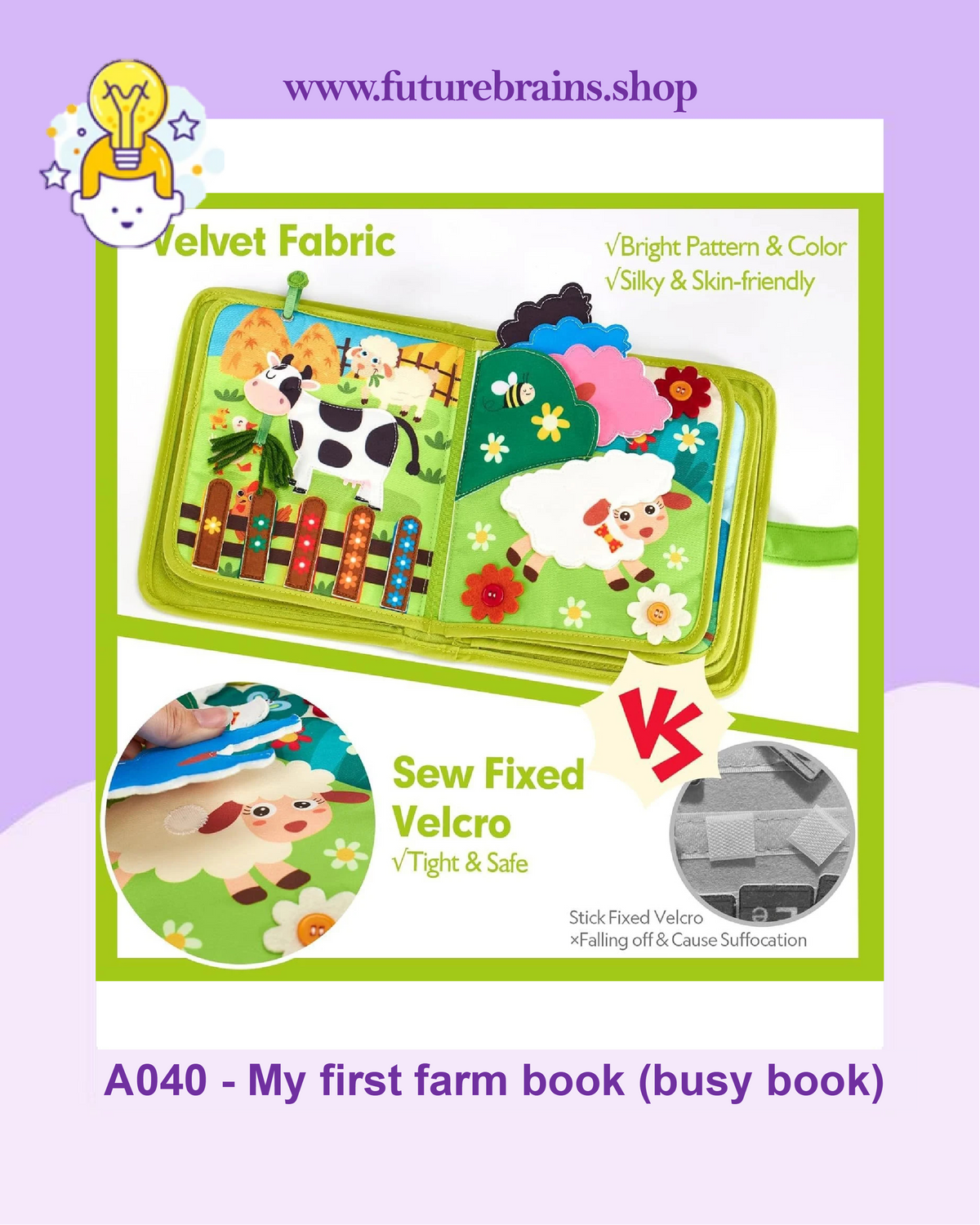 A040 - My first farm book (busy book)