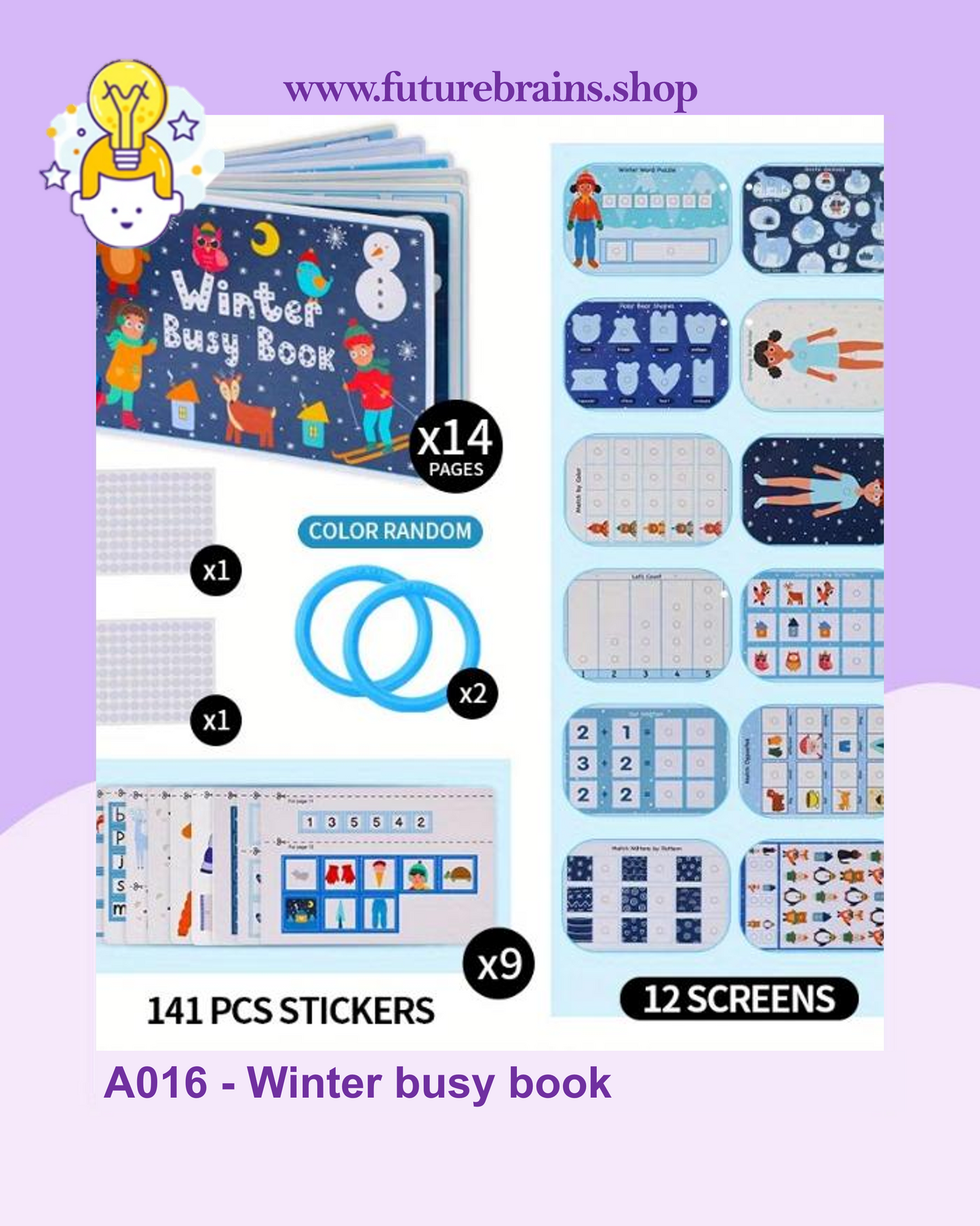 A016 - Winter busy book
