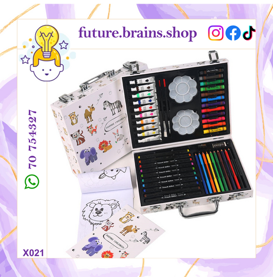 X021 - 48 pcs coloring kit white bag