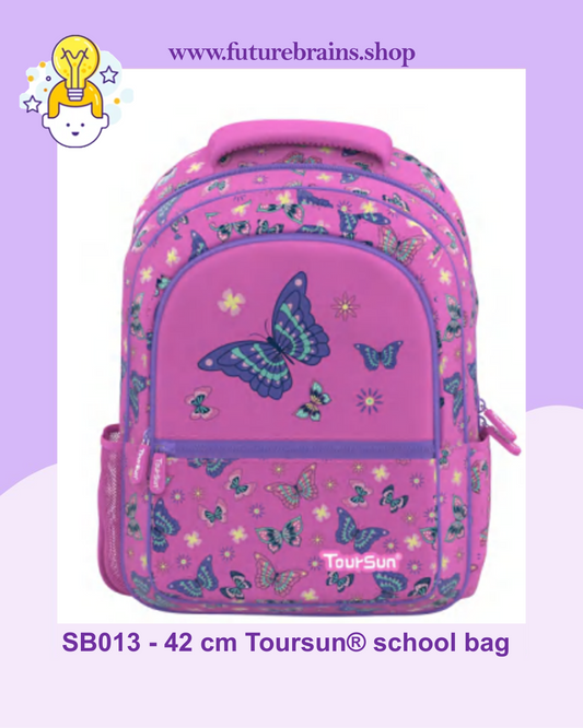 SB013 - 42 cm Toursun® school bag butterflies design