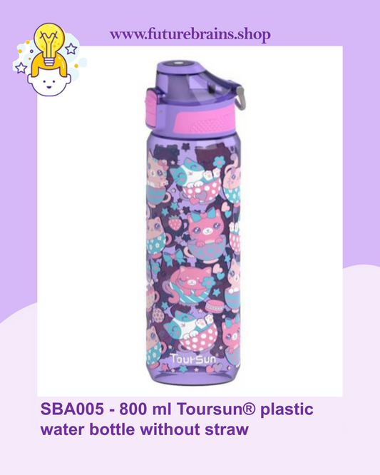 SBA005 - 800 ml Toursun® plastic water bottle without straw Cats design