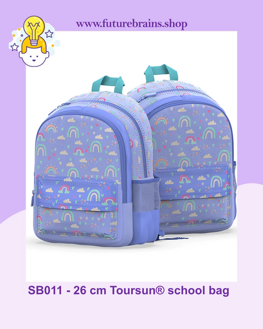 SB011 - 26 cm Toursun® school bag rainbow design