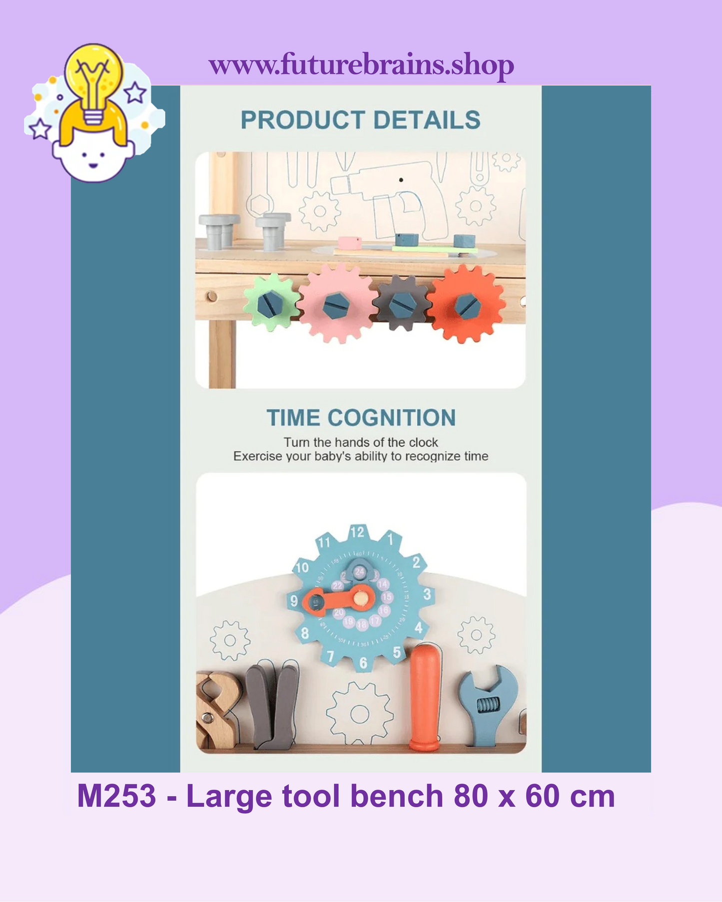 M253 - Large tool bench 80 x 60 cm (FREE DELIVERY)