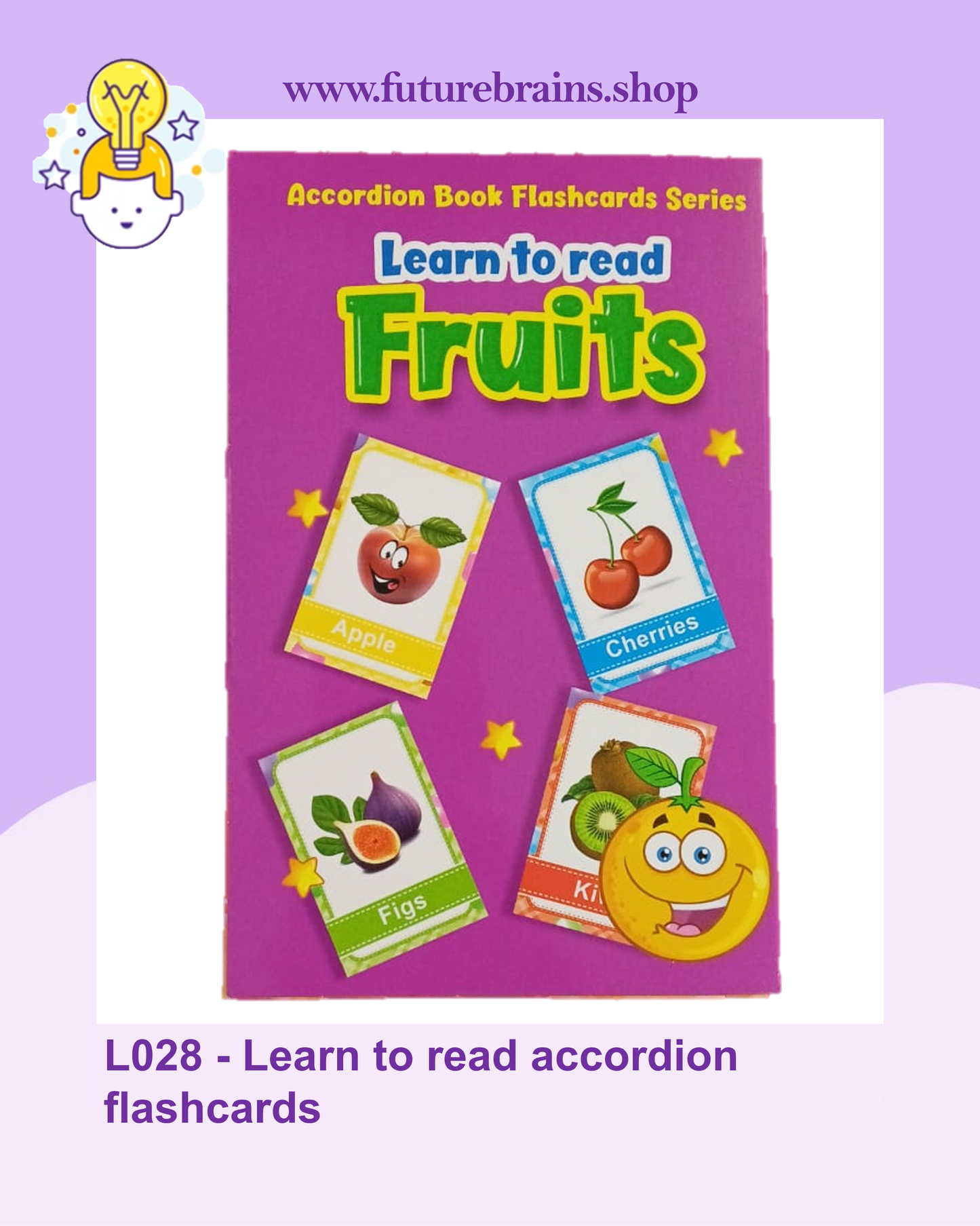 L028 - Learn to read accordion flashcards