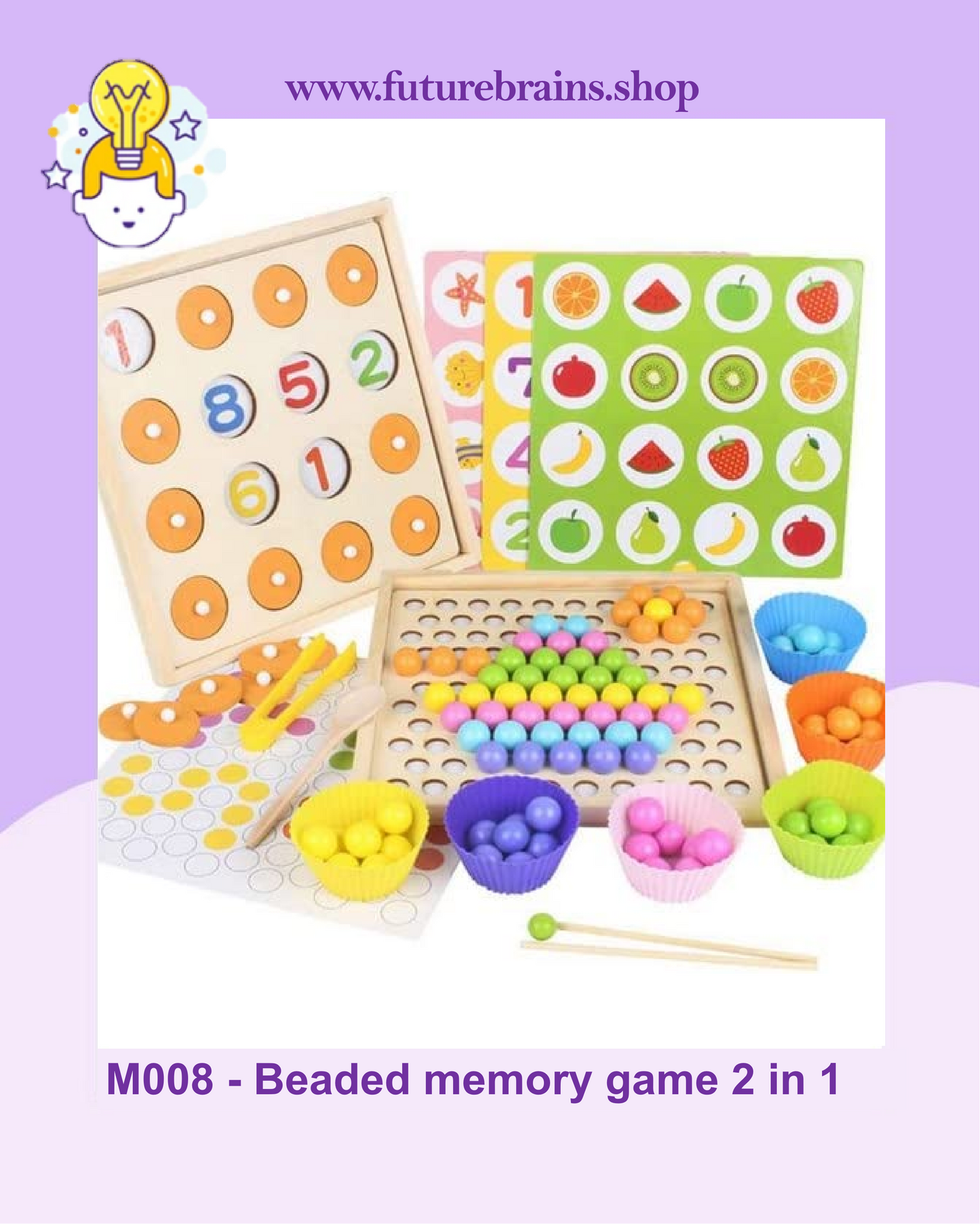 M008 - Beaded memory game 2 in 1