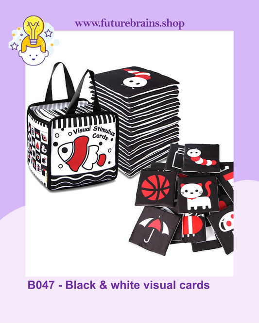 B047 - Black and white visual stimulus cards
