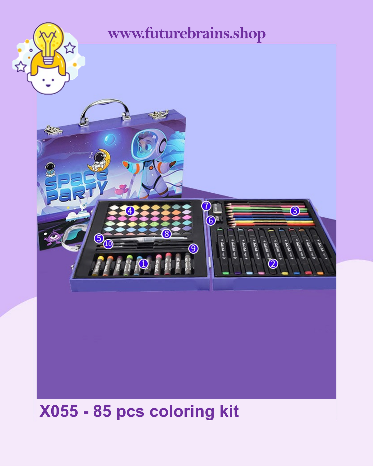 X055 - 85 pcs coloring kit