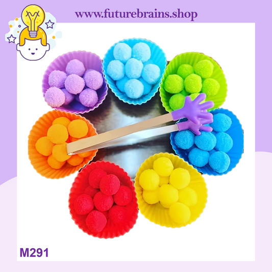 M291 - Pom pom color sorting cups