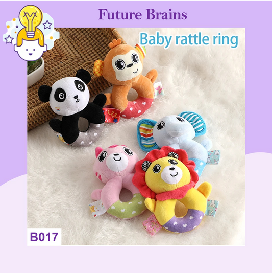 B017 - Baby cloth rattle ring
