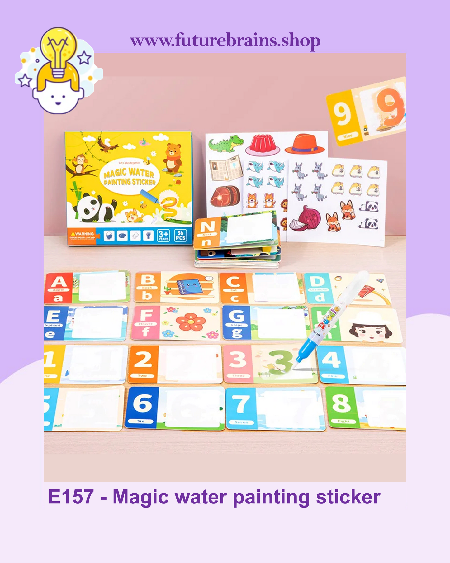 E157 - Magic water painting sticker