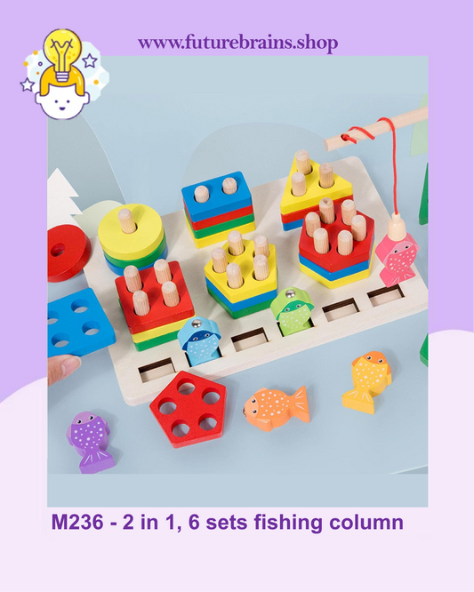 M236 - 2 in 1, 6 sets fishing column