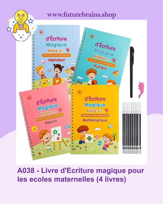 A038 - Livre d'Ecriture magique pour les ecoles maternelles (4 livres)