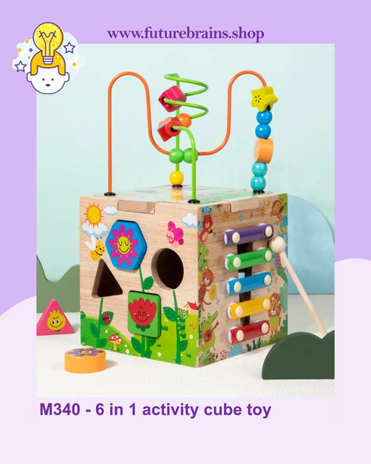 M340 - 6 in 1 activity cube toy